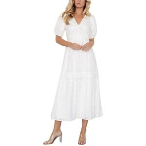 Balticborn Off White Jackie Eyelet Maxi Dress Size XL